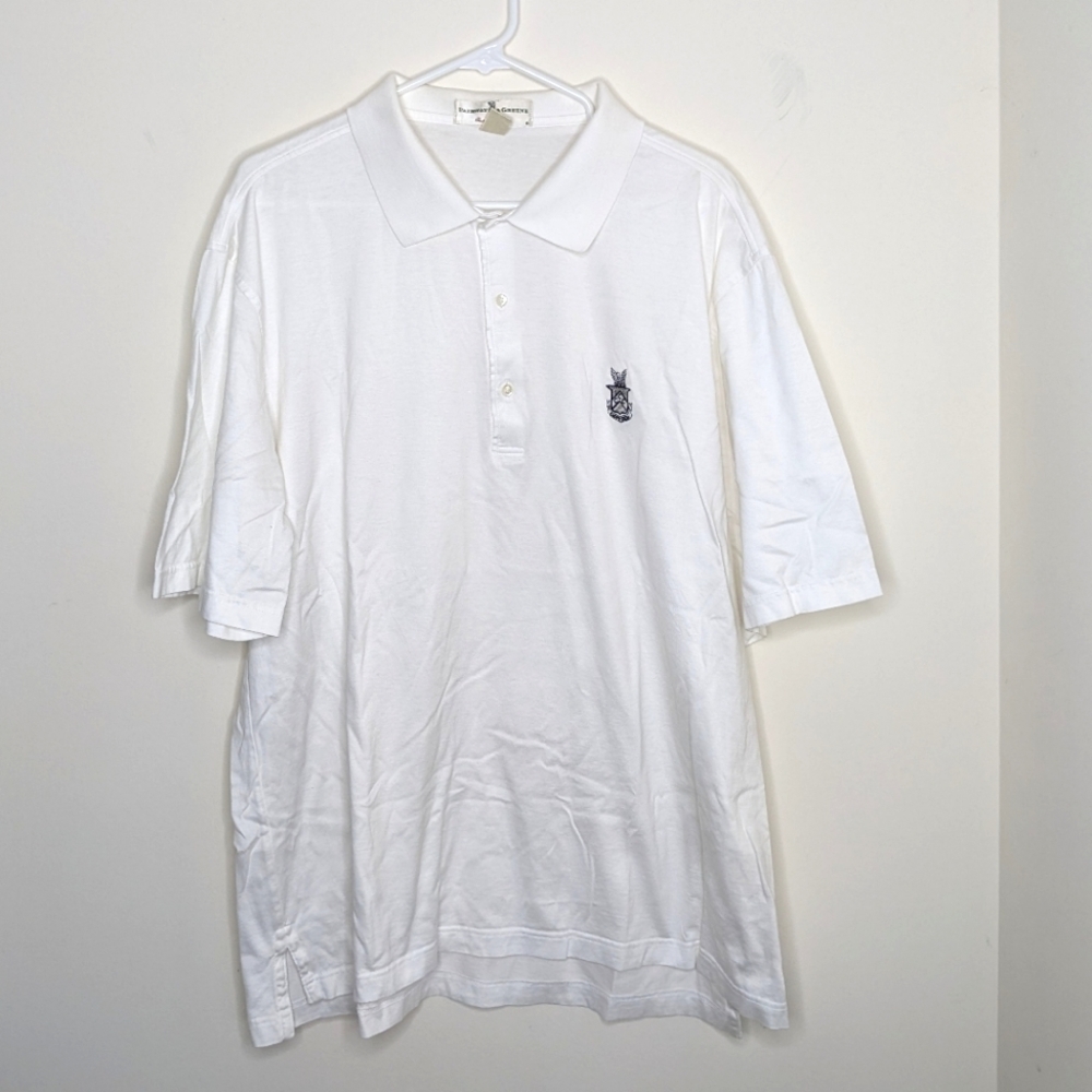 Fairway & Greene Golf White Carpet Diem Polo Shirt XL